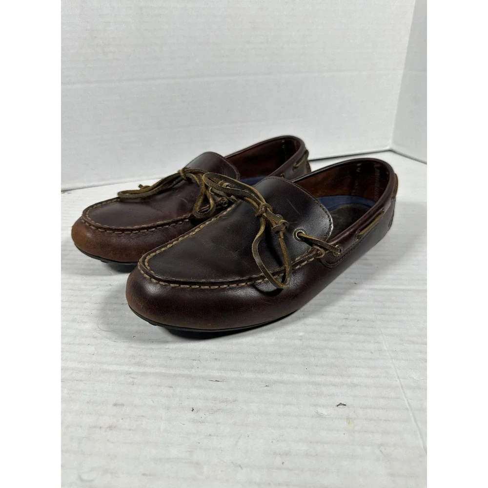 Sperry Top-Sider Mens Dark Brown Leather Driving Loafers STS17881 Size‎ 10.5 M